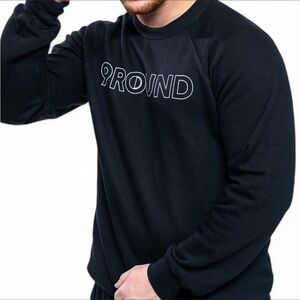 9Round Bella+Canvas Long Sleeve Fleece Logo Sweatshirt Top